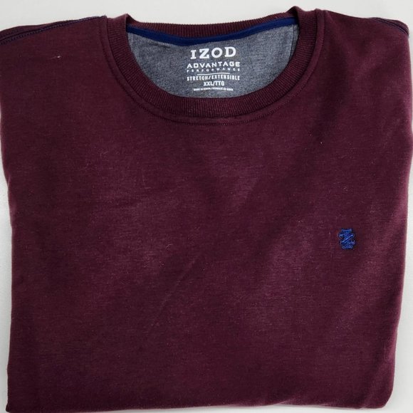 Izod Advantage Men's sweatshirt size xxl burgundy - Picture 1 of 2